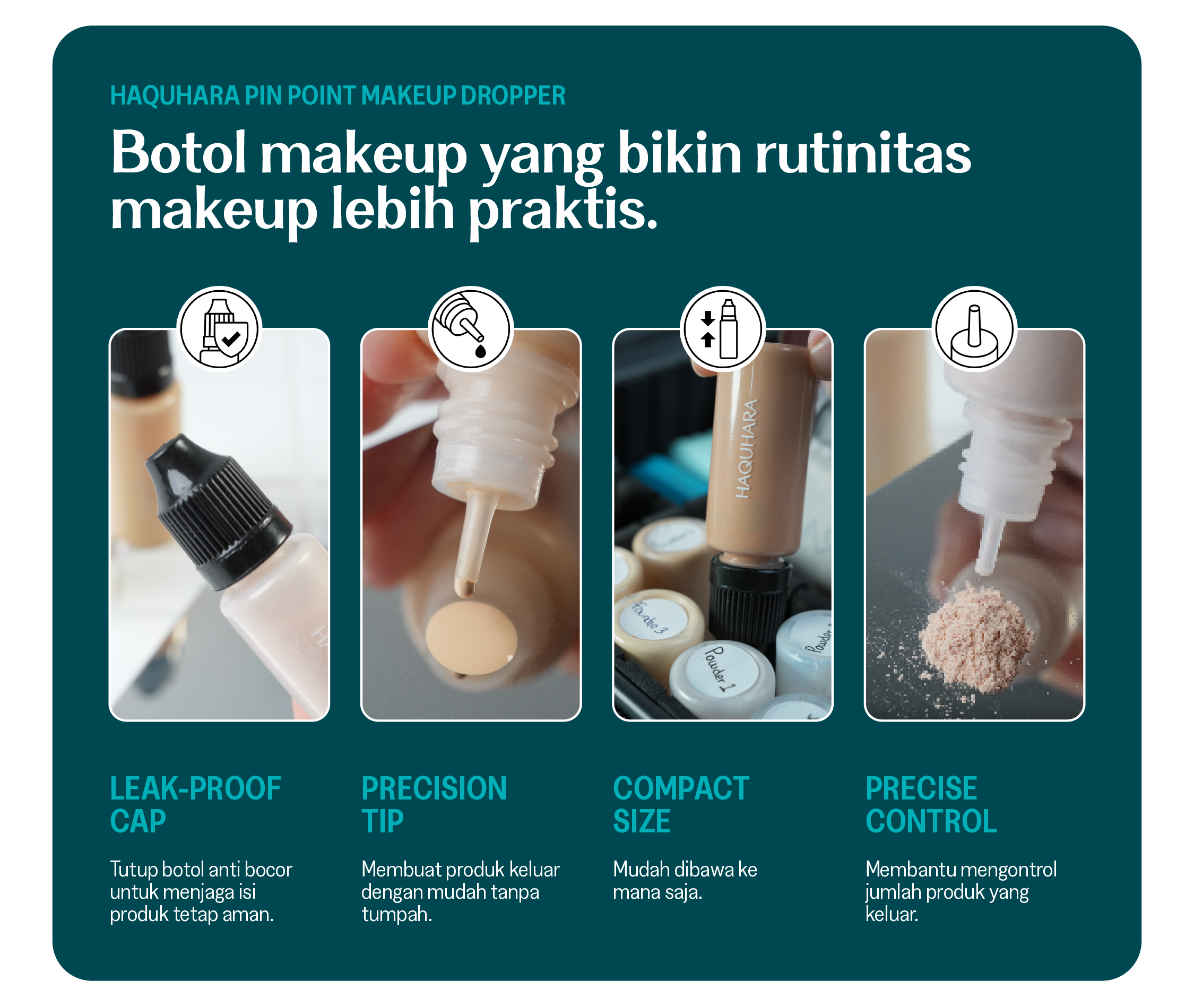 Jual Haquhara Pin Point Makeup Dropper | Shopee Indonesia