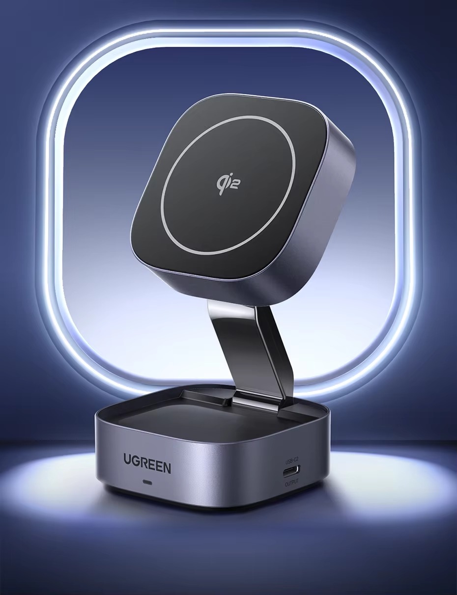UGREEN Magsafe Qi2 Wireless Charger Stand IN Magnetic Fast Charging 15W  For iPhone Airpods Iwatch