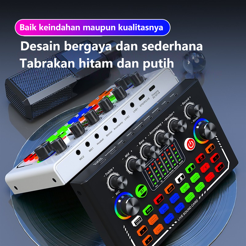 Jual NETPAC Sound Card F009 Bluetooth Singing Recording Professional ...