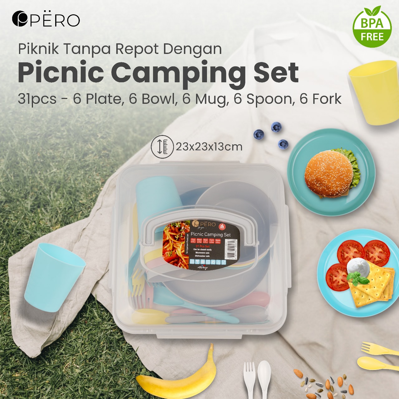 Jual [New Product] Pero Miso Picnic Camping Set Multifunction / Piknik ...