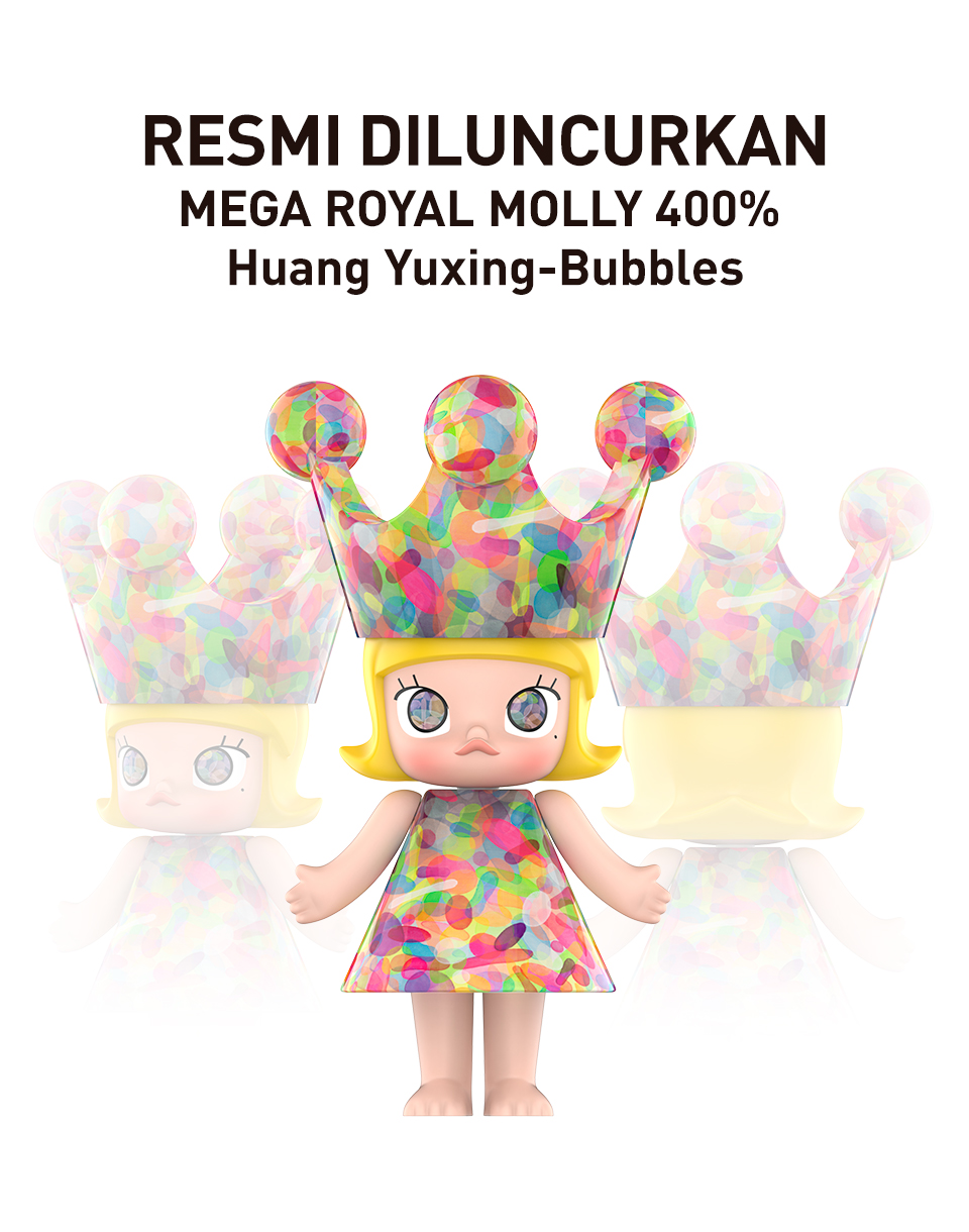その他 MEGA  MOLLY 400% HuangYuxingBubbles MEGA ROYAL MOLLY 400% Huang Yuxing-Bubbles - POP MART (Spain)