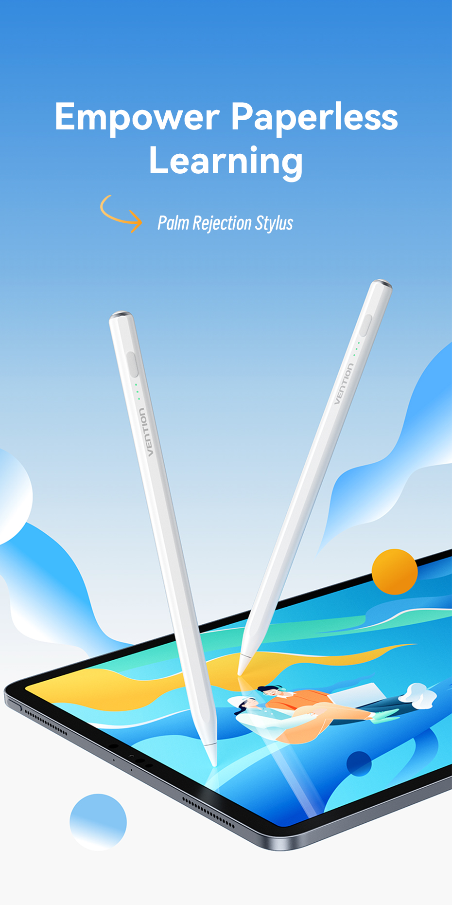 Jual Vention Stylus Pen Digital Touch Screen Tilt Sensitive Magnet