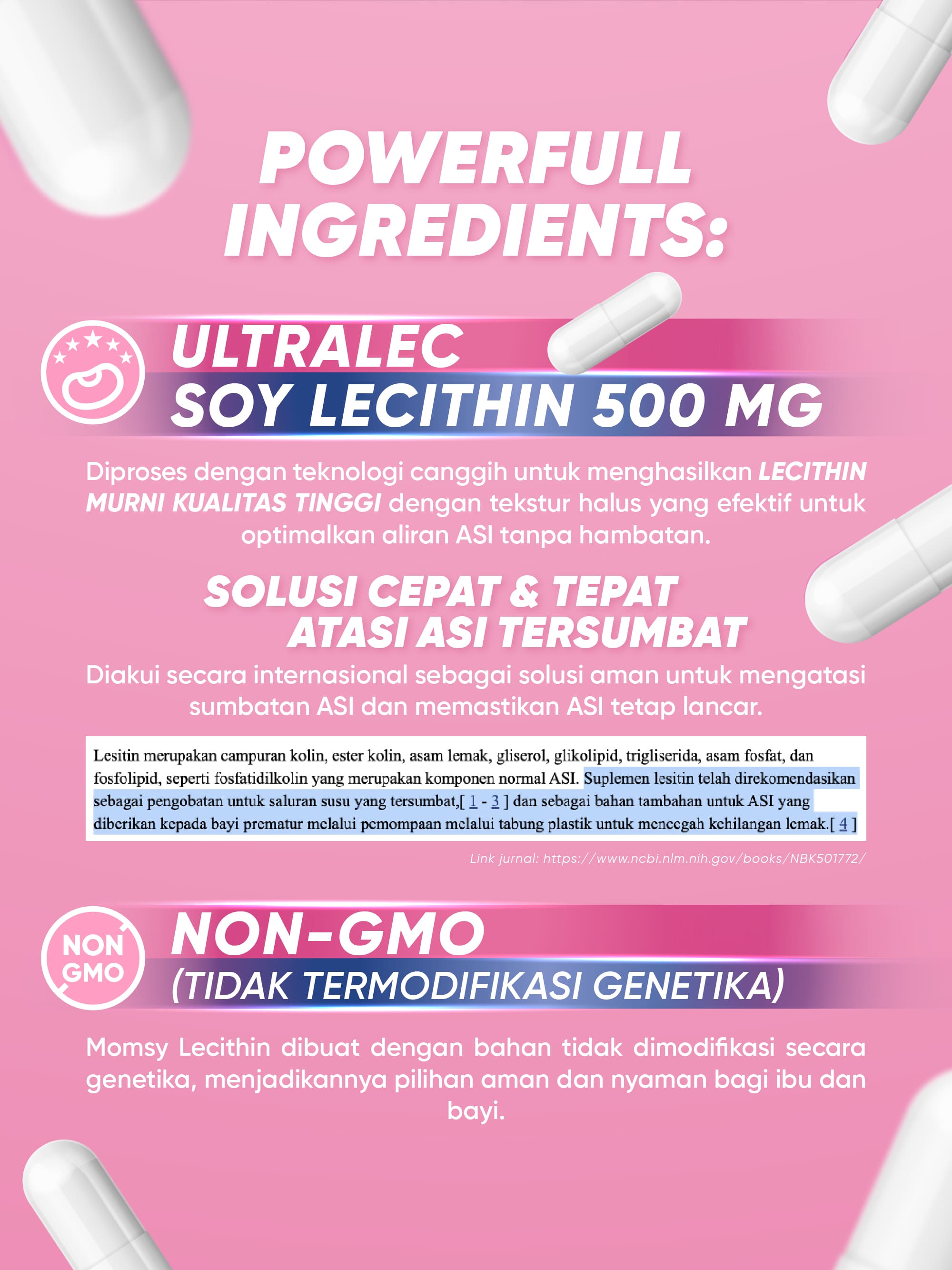 Jual MOMSY LECITHIN Ultralec Soy Lecithin Premium 12 Kapsul BPOM & HALAL MUI Shopee Indonesia