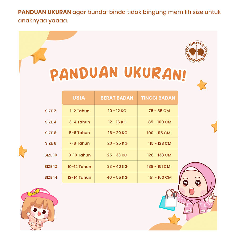 Jual MARVES Donna Set Setelan Baju Rok Anak Perempuan Korean Style