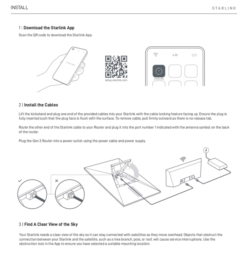 Jual STARLINK STANDARD V4 GEN 3 DUAL WIFI SYSTEM W/ 2 LAN PORT RJ45 ...
