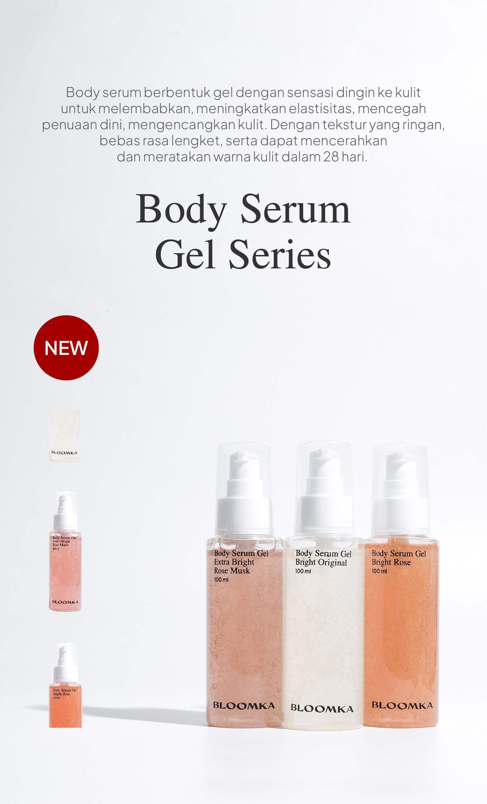 Jual Bloomka Body Serum Gel Bright (Mencerahkan, Mengencangkan ...