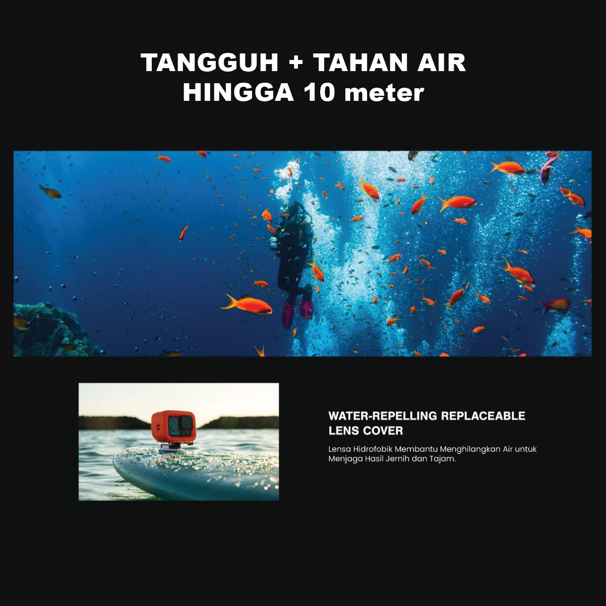Jual GoPro Hero13 - Action Cam 5.3K60 Video Resolution + GPS Tracker ...