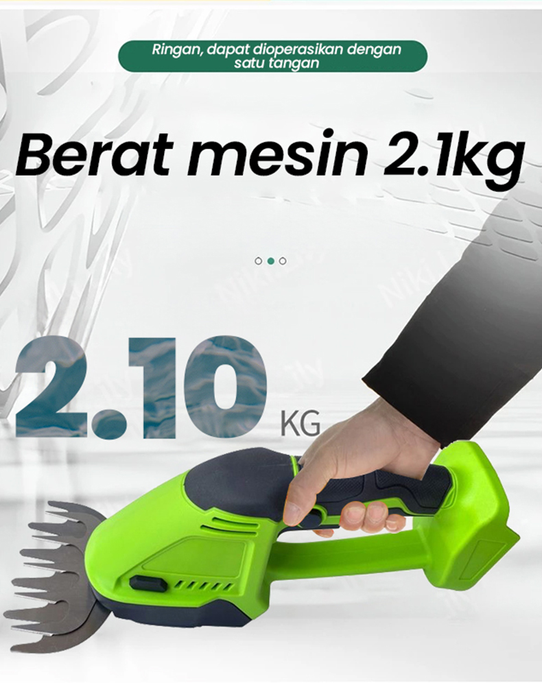 Jual Pisau potong Rumput Pangkas Pagar Hedge Trimmer 2 IN 1 Baterai ...