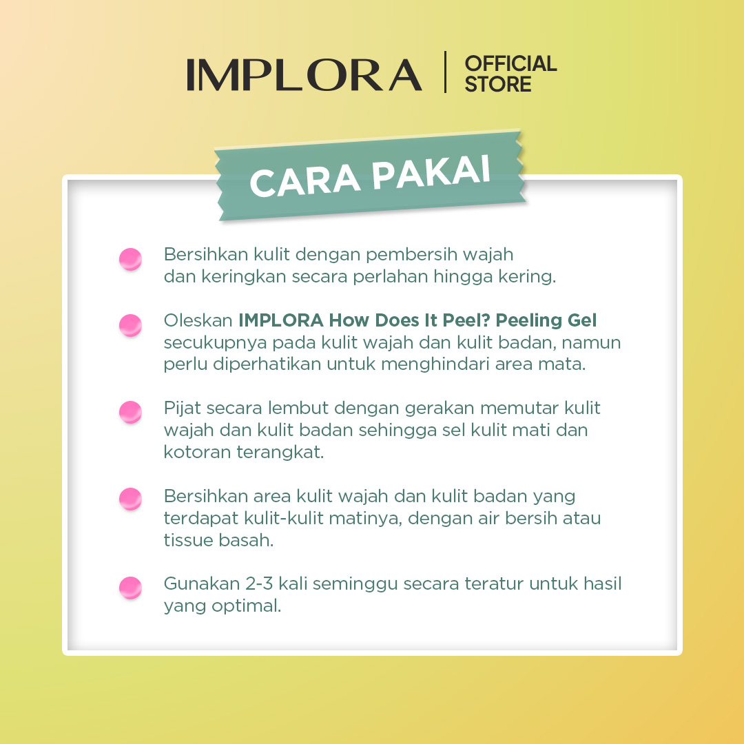 Jual Implora How Does It Peel - Peeling Gel | Exfoliating | AHA BHA ...