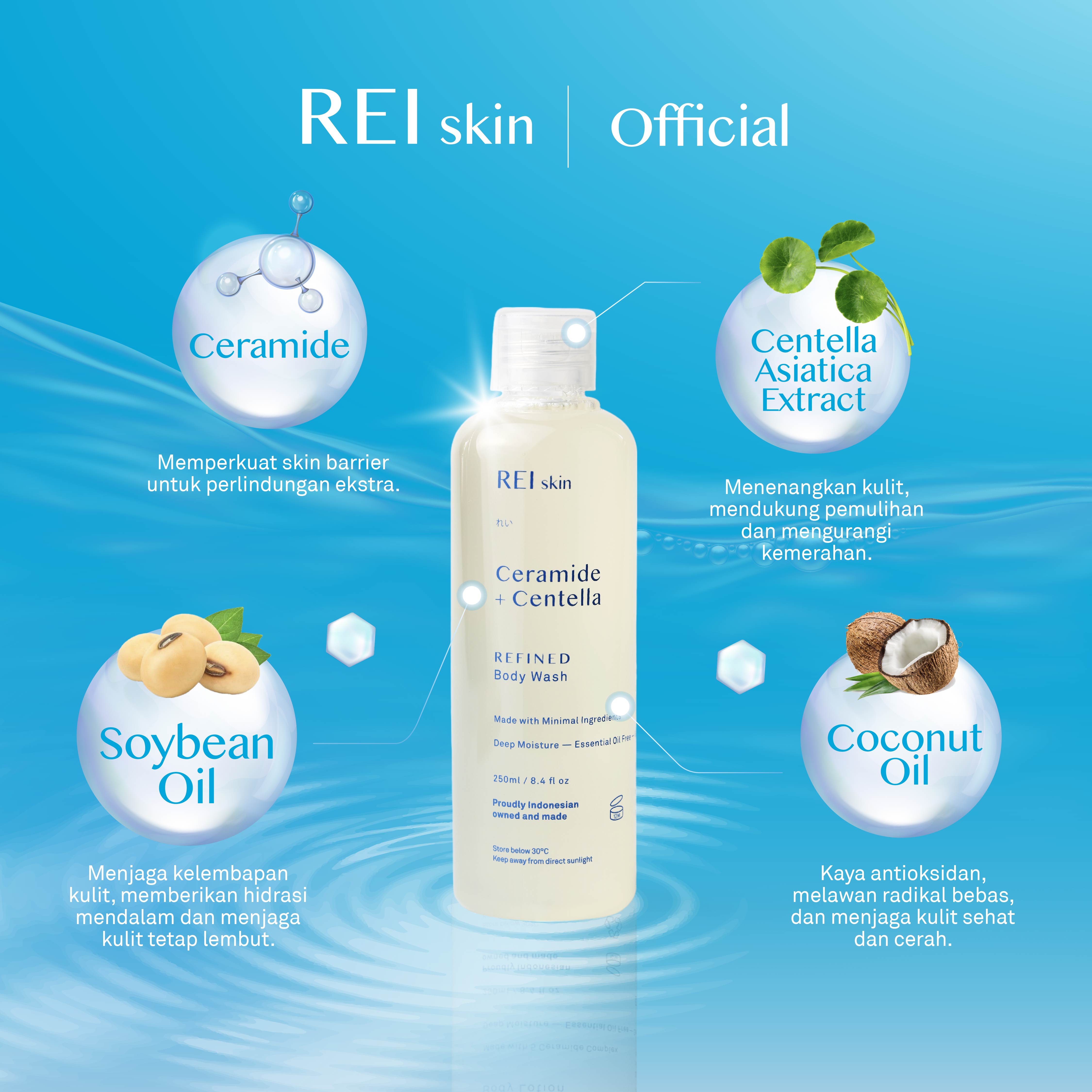 Jual REI Skin Ceramide + Centella Refined Body Wash 250 ml [menenangkan ...