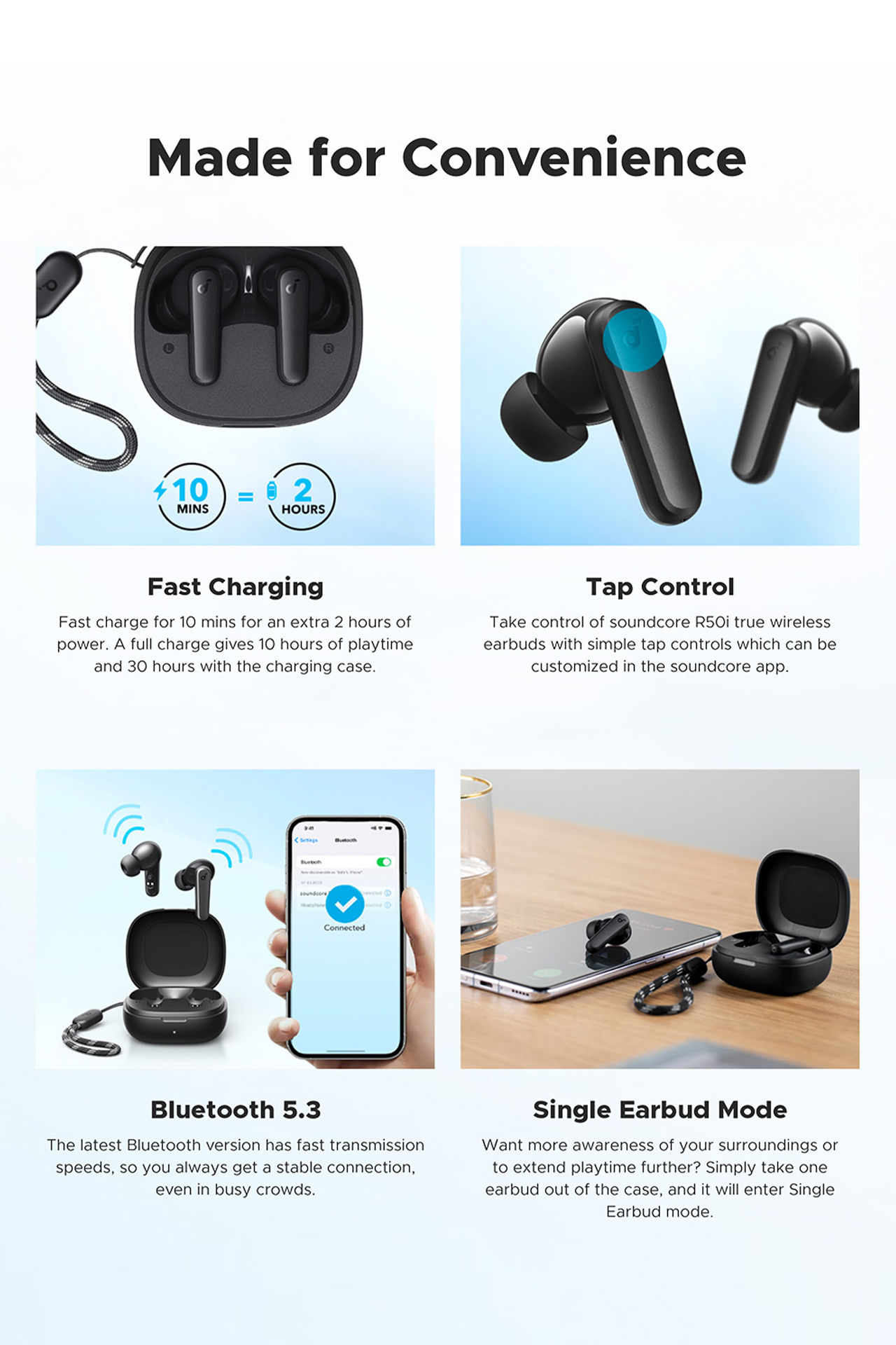 Jual True Wireless Earbuds Anker Soundcore R50i A3949 Shopee