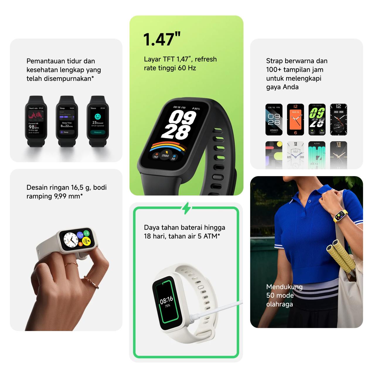 Detak Jantung Honor Band Mi Band Jual Xiaomi Smart Band Active