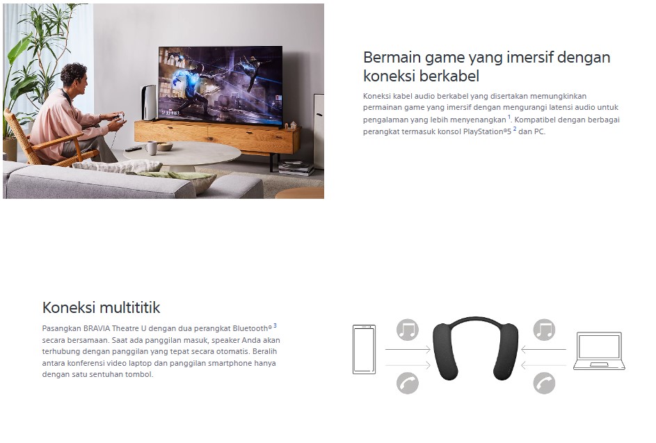Jual SONY Home Theater Hometheater Neckband BRAVIA Theatre U HT-AN7 HT ...
