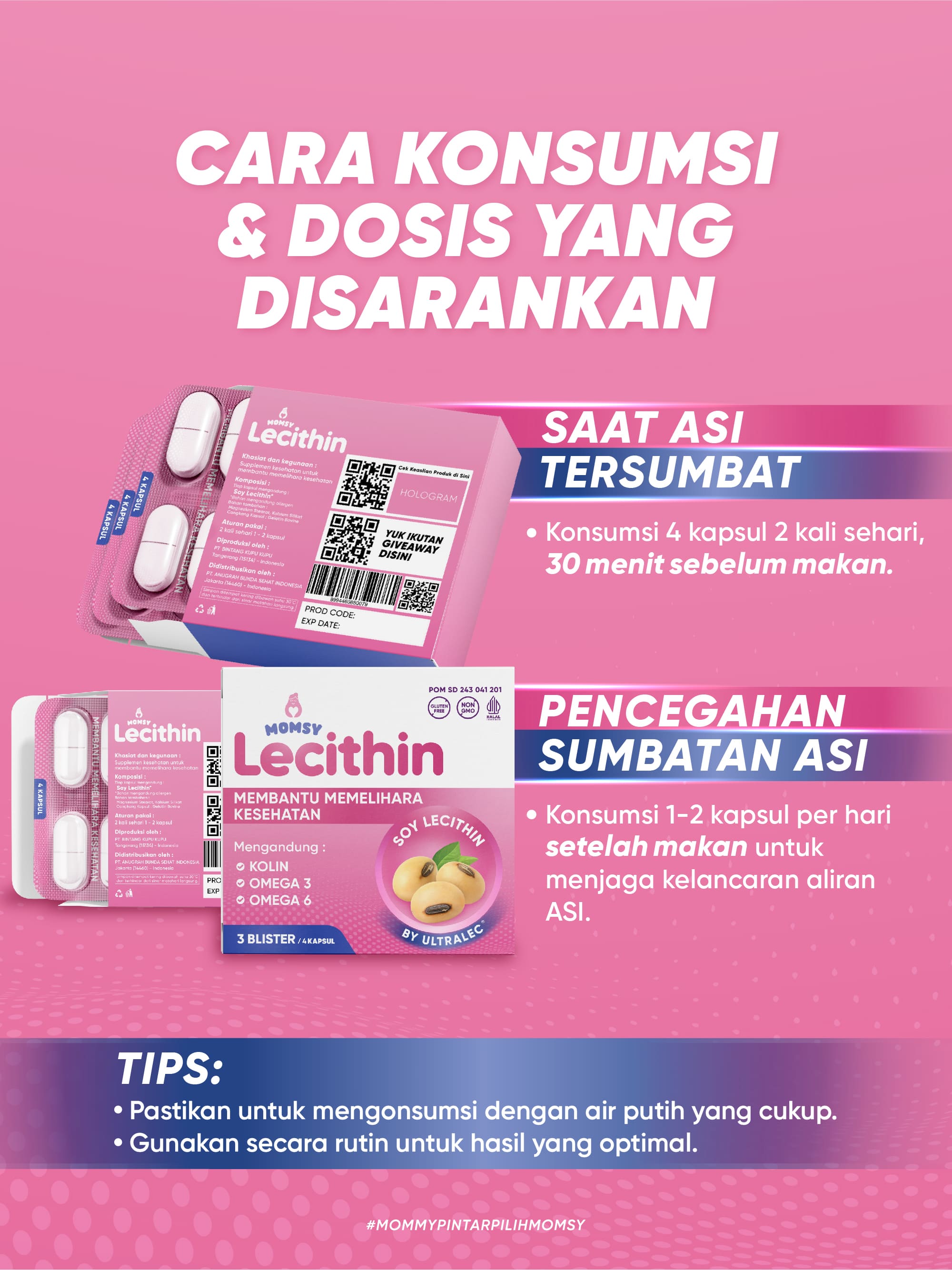 Jual MOMSY LECITHIN Ultralec Soy Lecithin Premium 12 Kapsul BPOM & HALAL MUI Shopee Indonesia