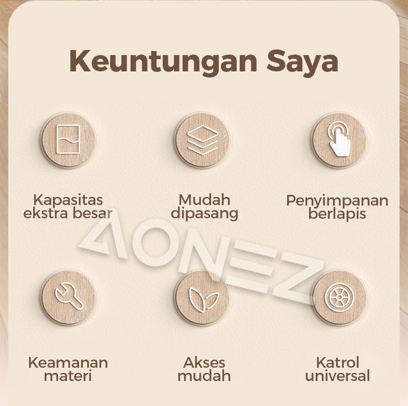 Jual K Aonez Rak Troli Susun Serbaguna Rak Dapur Rak Salon Rak Kamar