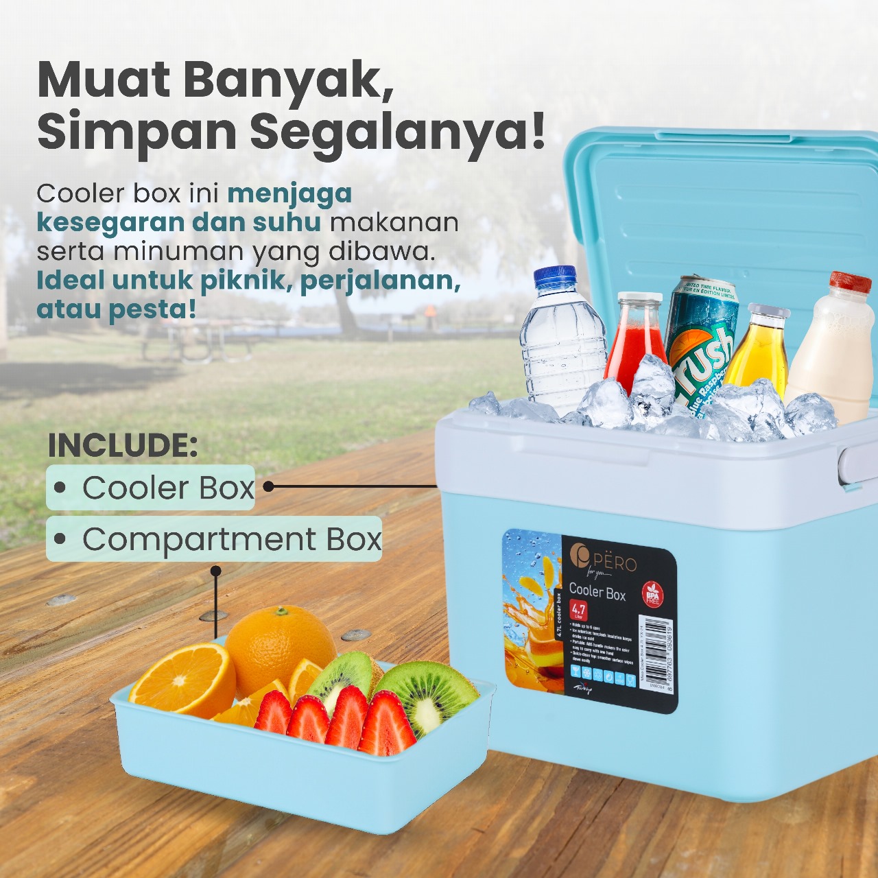 Jual [New Product] Pero Miso Cooler Box 4.7 lt / Cooler Box Outdoor ...