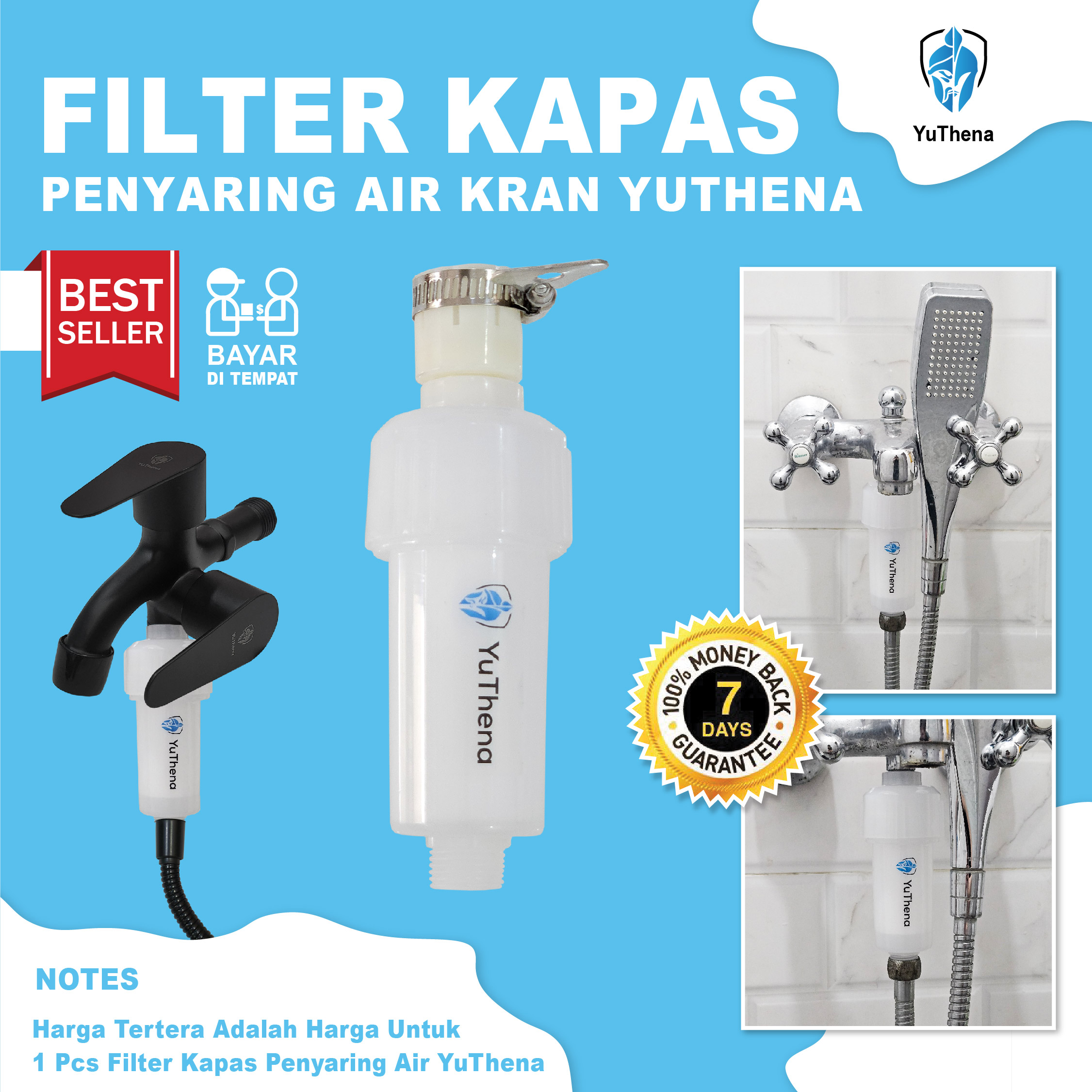 Jual Filter Air Kran Kapas dan Batu Mineral Filter Kran Air Penyaring ...