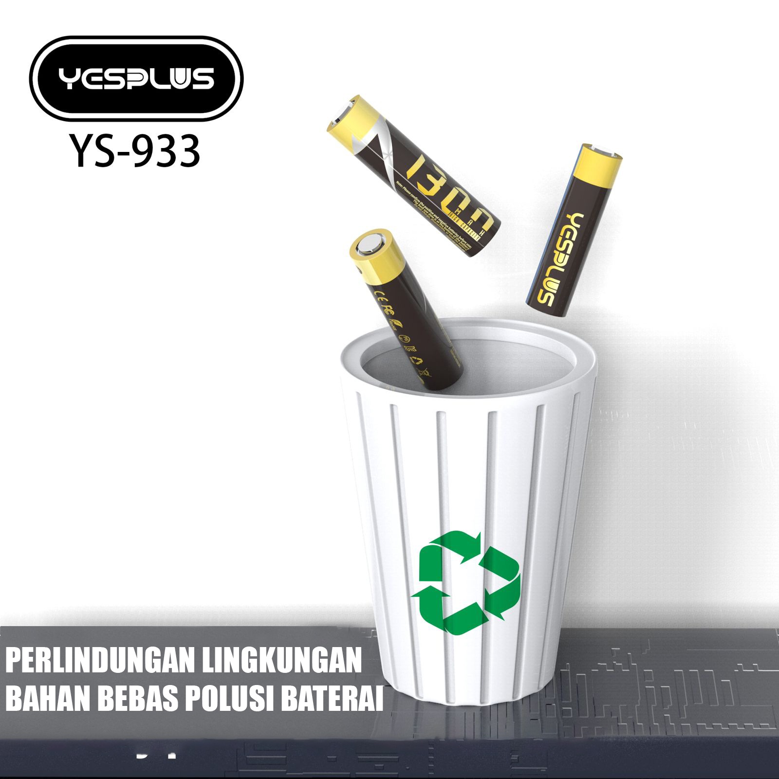 Jual Baterai YESPLUS YS-933 LR6 1.5V AA 3000mAh / LR03 1.5V AAA 1 ...