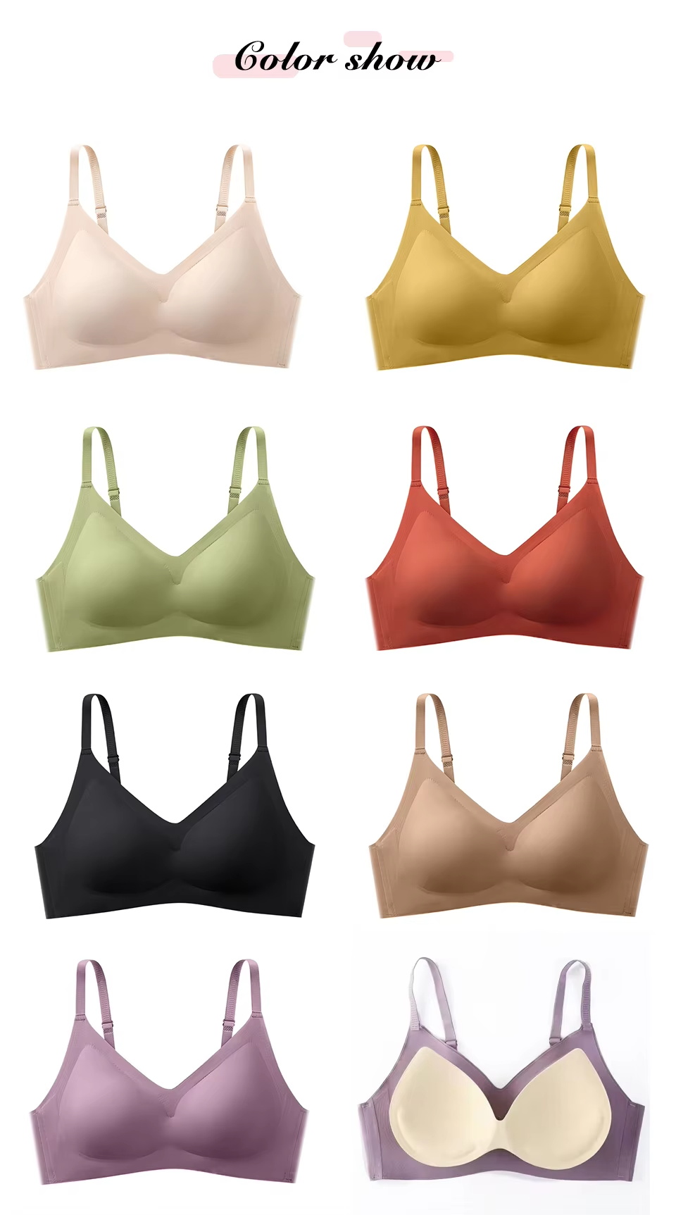 Jual HISILICON BH Push Up Bra Tanpa Kawat Busa Tipis Seamless Cup ...