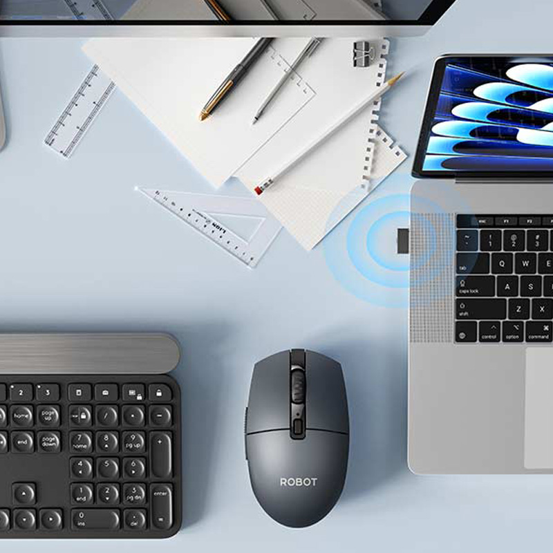 Jual ROBOT Mouse Wireless Connection Clicklock Screen 2 Tombol Shortcut ...