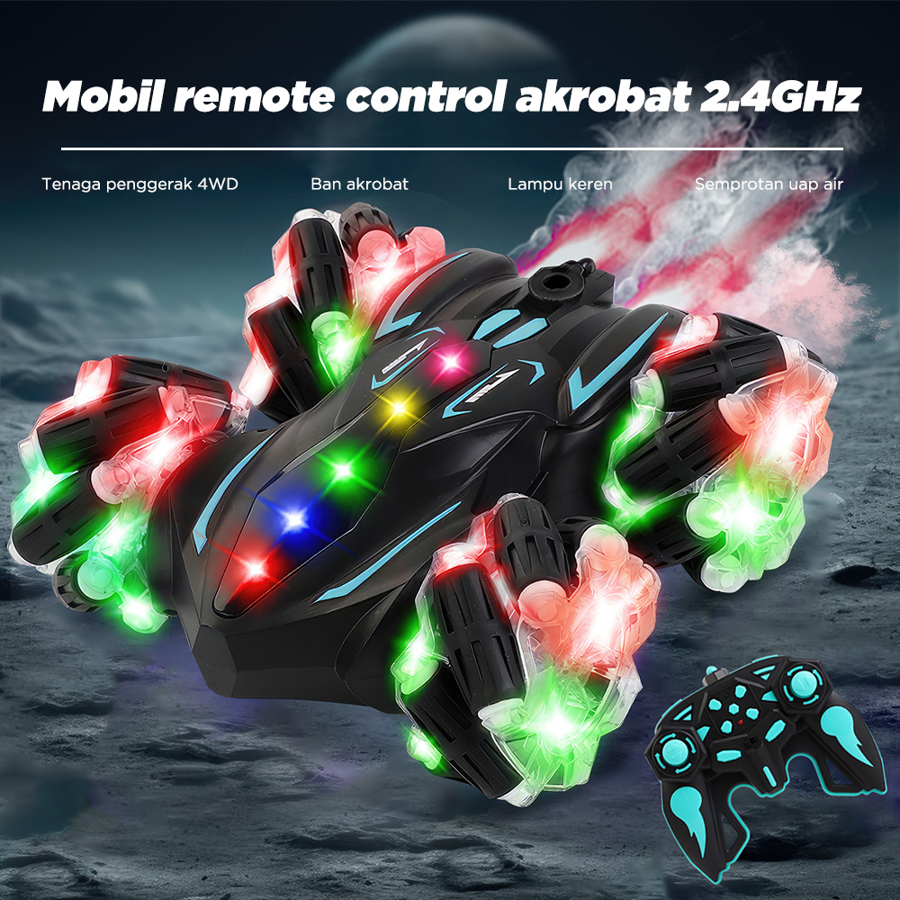 Jual WETECH Mobil Remote Control Drift Car 2.4Ghz RC Lampu Spray ...