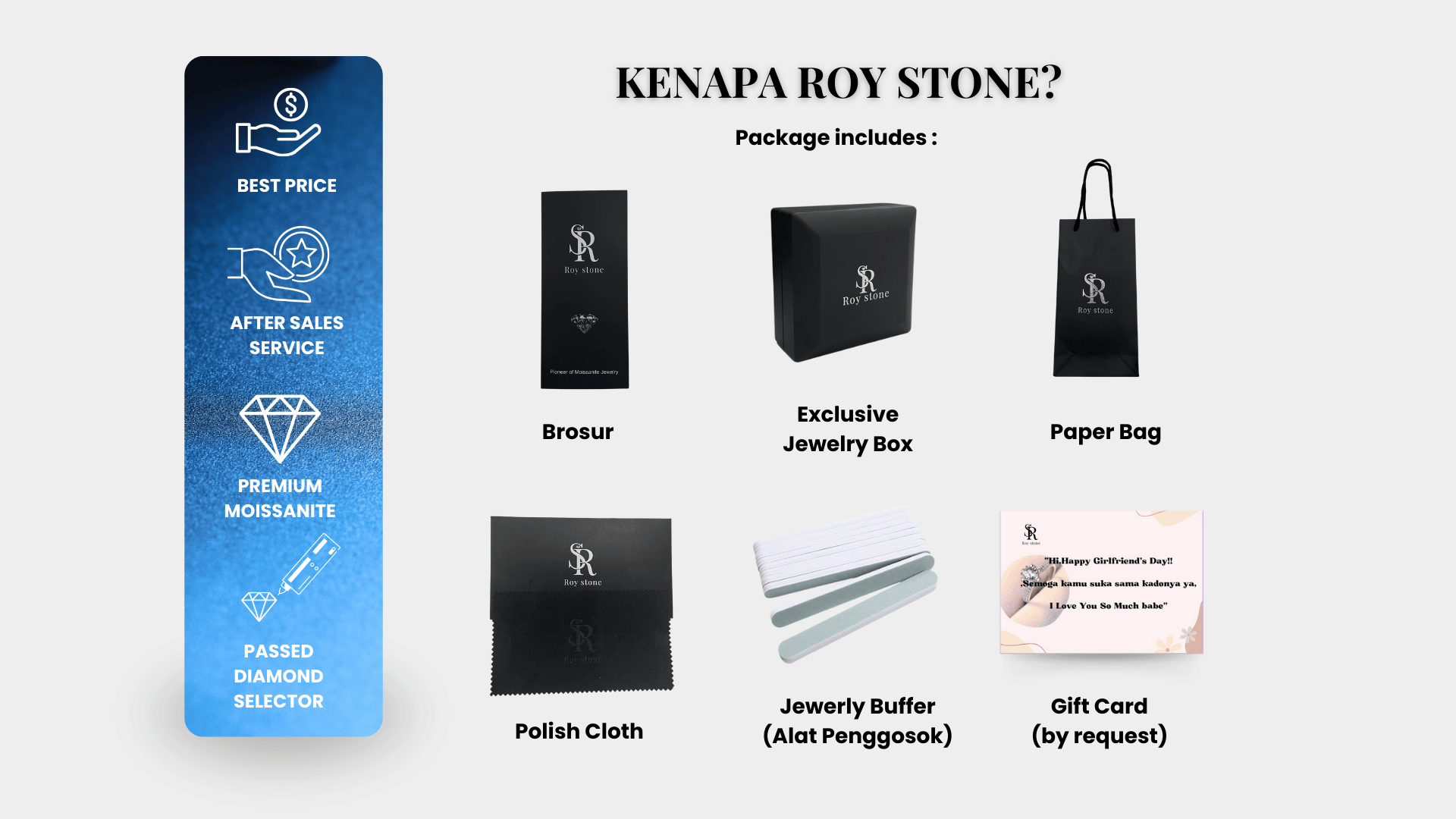 Jual Roystone_Moissanite Anting Wanita Original Sertifikat GRA ...
