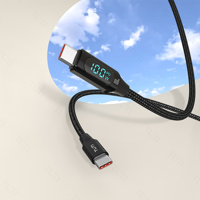 Jual TUTI Kabel Data Type C 100W Fast Charging USB to Type C to Type C ...