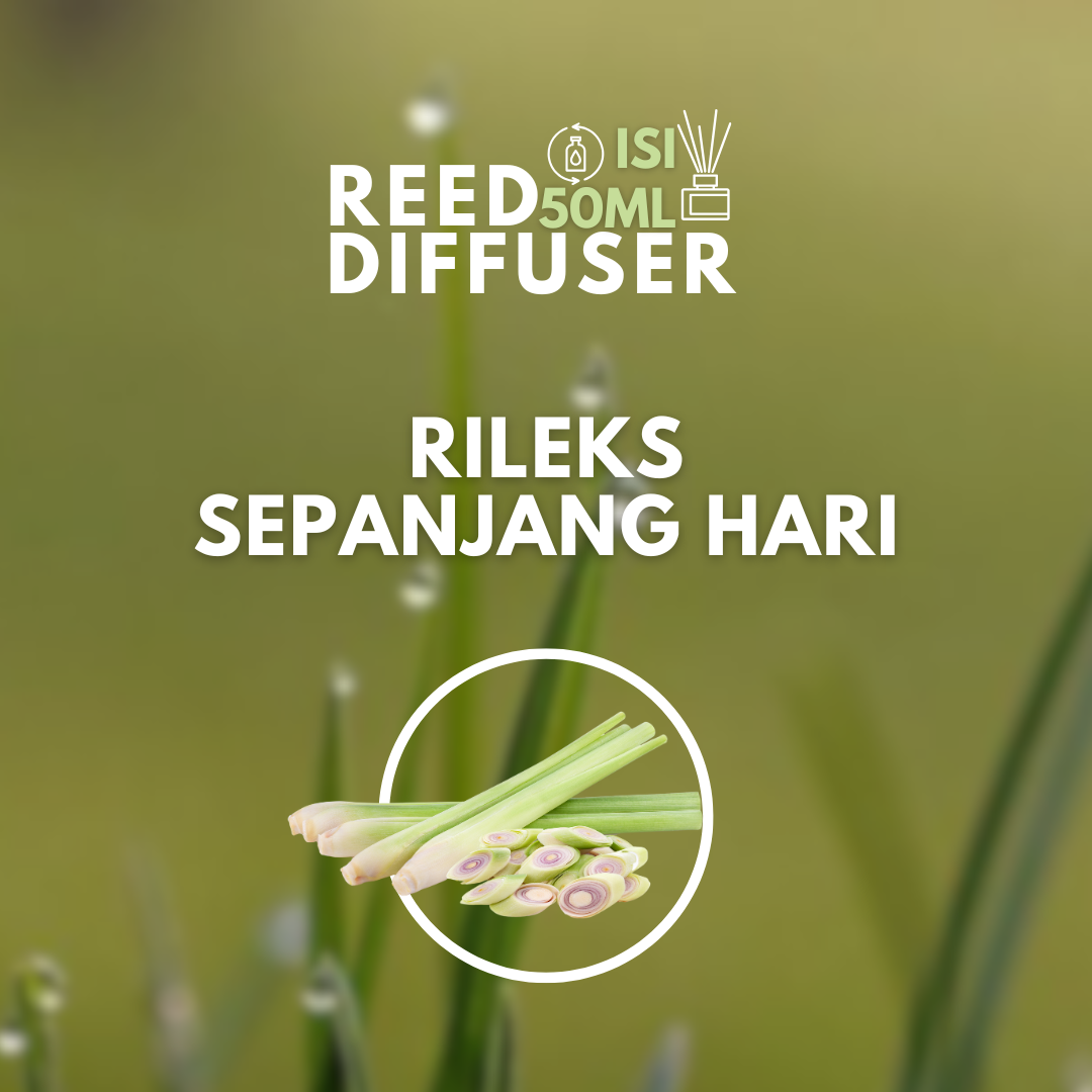 Jual Reed Diffuser Essential Oil Aromaterapi Lemongrass Anti Stress ...