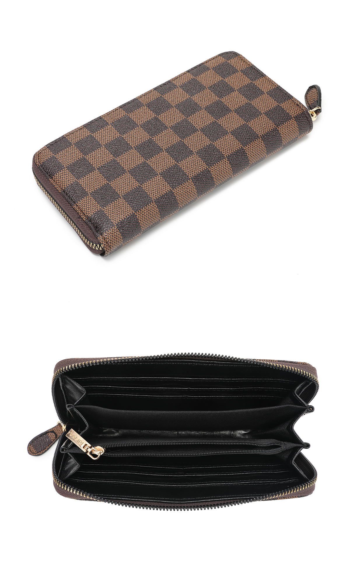 Jual [GRATIS BOX] VANDI Dompet Panjang Wanita Kulit Coklat Resleting ...