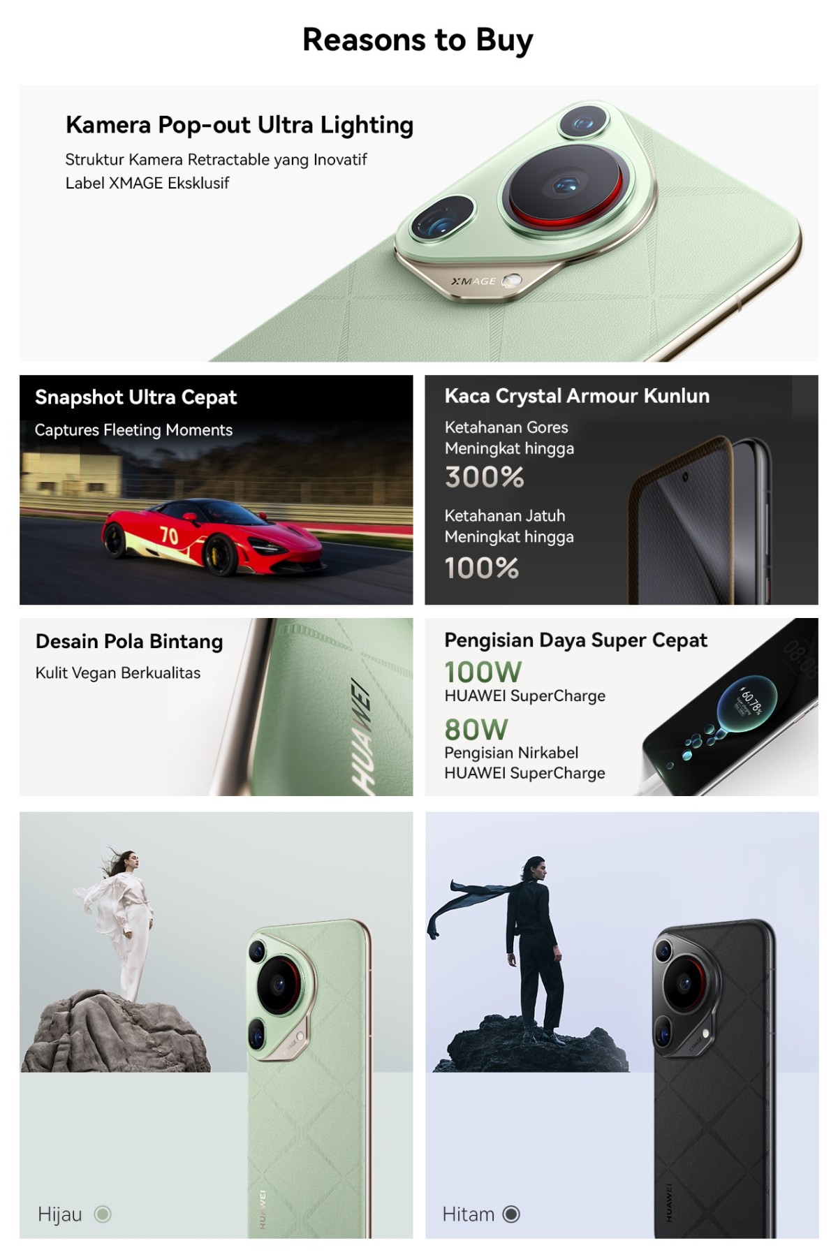 Jual HUAWEI Pura 70 Ultra Smartphone Ultra Lighting Pop-out