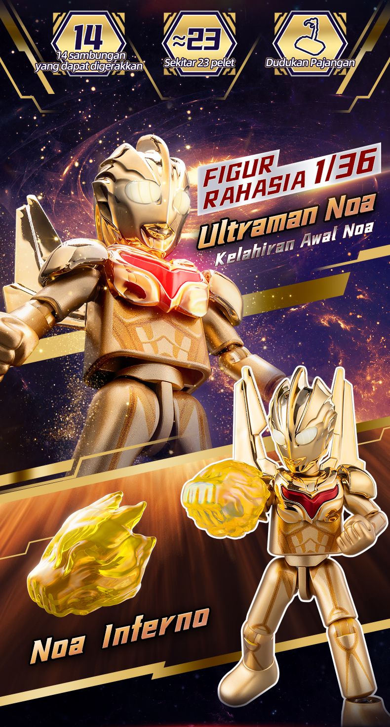 Jual BLOKEES ULTRAMAN Blind Box Mainan Action Model Kits Block Mainan ...