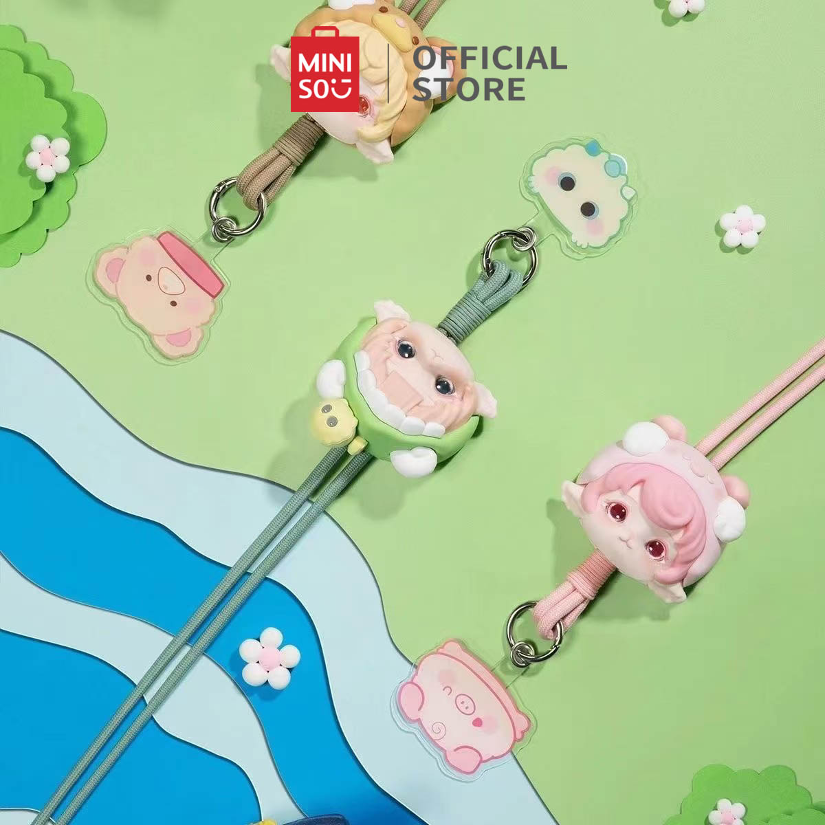 Jual Miniso Rice Roll's Pajama Party - Hanging Rope Blind Box | Shopee ...