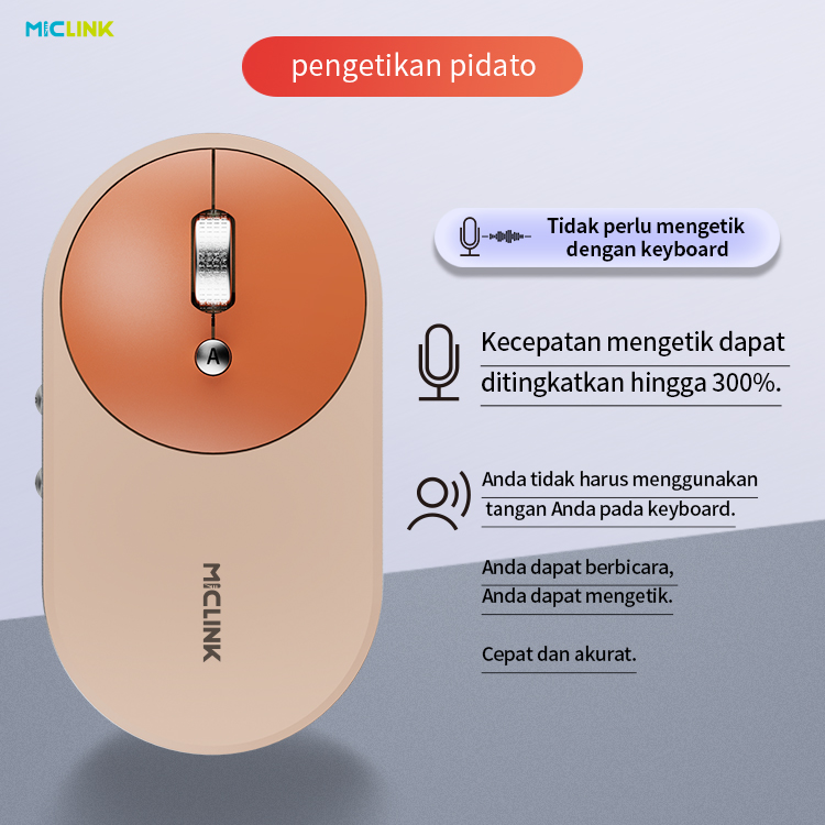 Jual MICLINK R011 AI Mouse Ketik Suara dan Translate 120 Bahasa ...