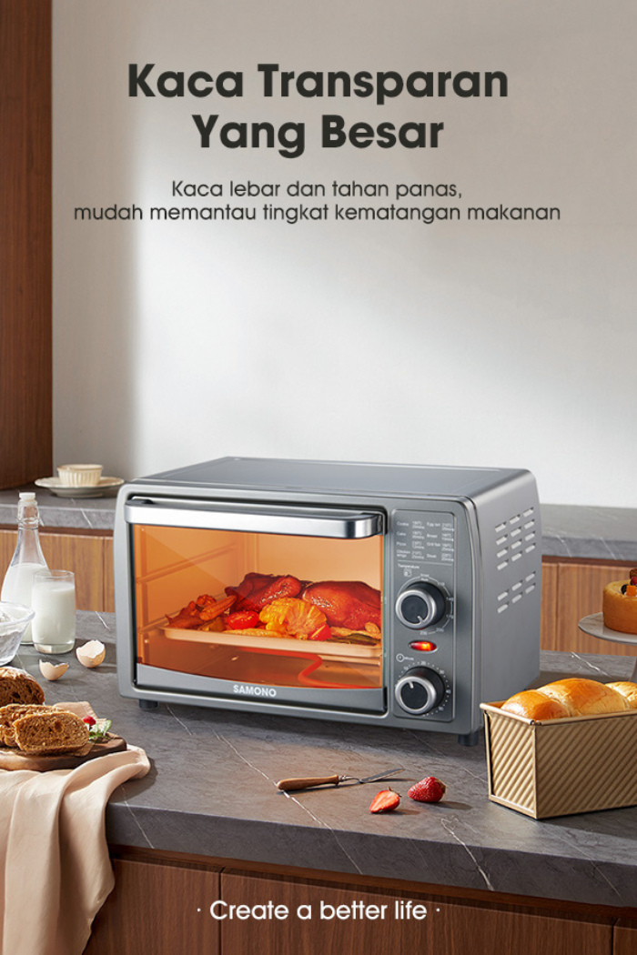 Jual SAMONO Oven Listrik 15 Liter Low Watt Pemanggang Kue Bolu Roti ...