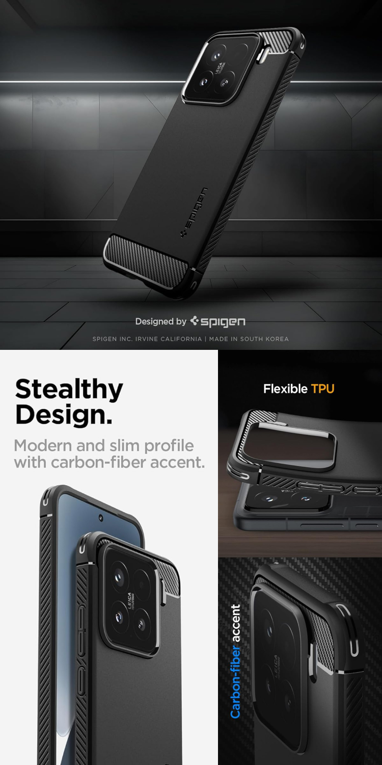 Jual Case Xiaomi 15 14 14T Pro Spigen Rugged Armor Matte Carbon