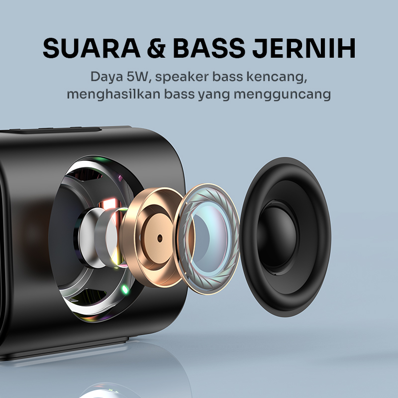 Jual ROBOT RB190 Speaker Bluetooth 1200mAh 6.0 Portable Powerful Bass ...