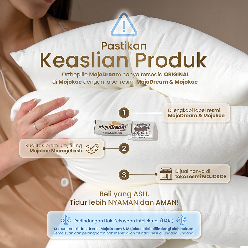 Jual MOJOKOE OrthoPillo 3D Dual Layer | 100% Premium Microgel | Bantal ...