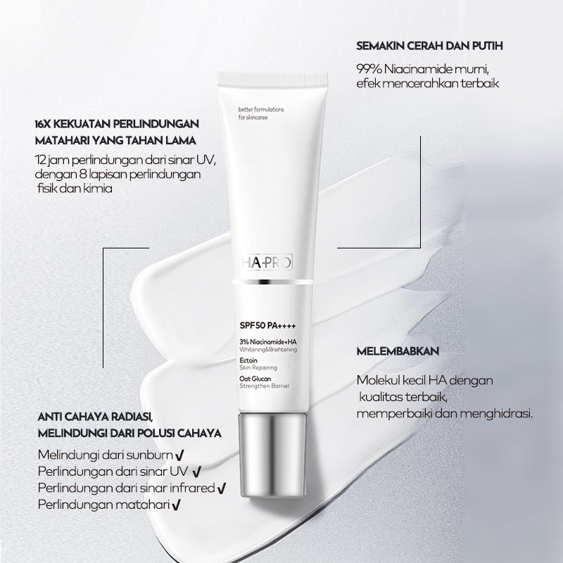 Jual [HAPRO] HA PRO Sunscreen Lightweight Glowing 12Jam SPF 50 PA ...