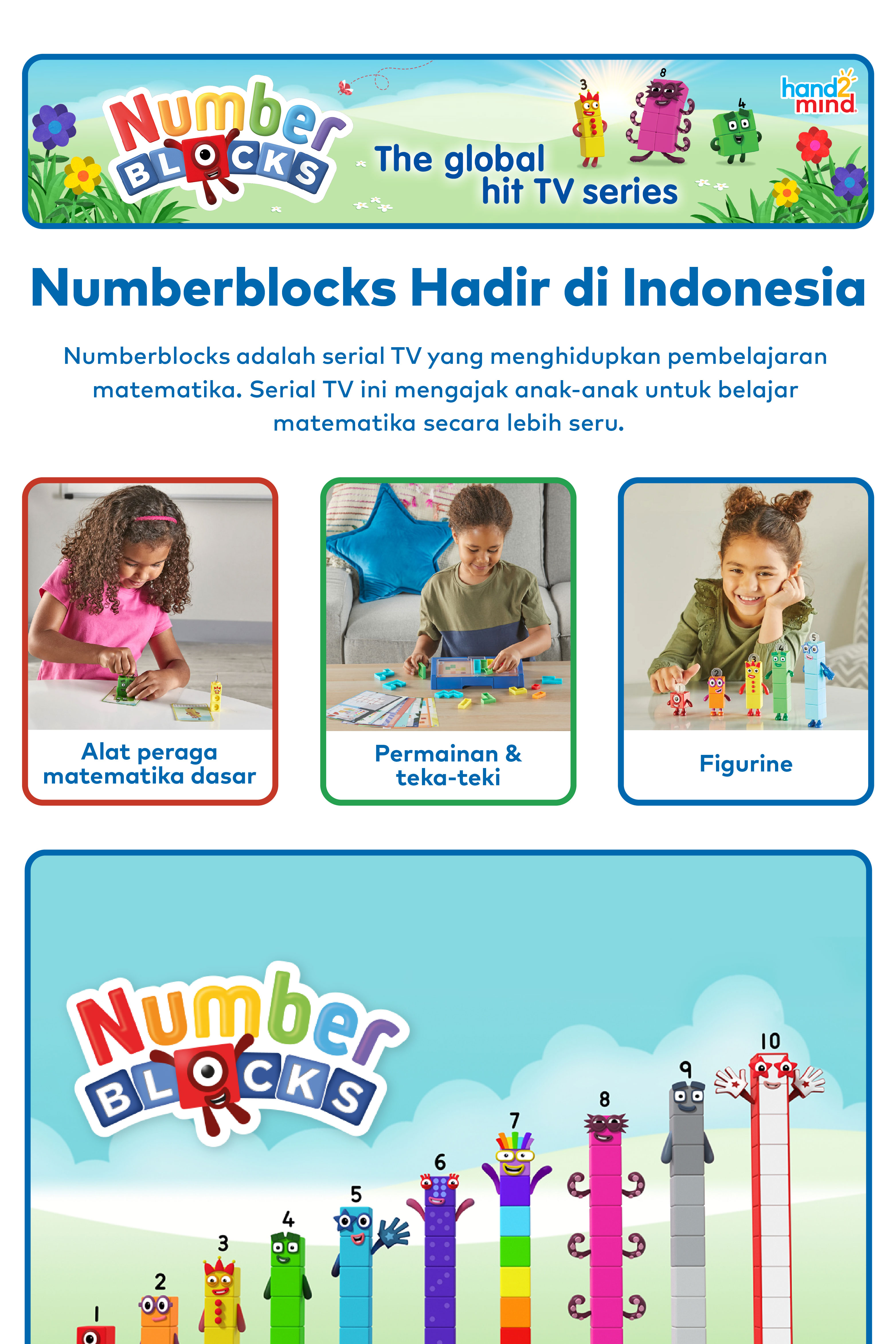 Jual Hand2Mind - Numberblocks MathLink Cubes 1–10 Activity Set | Shopee ...