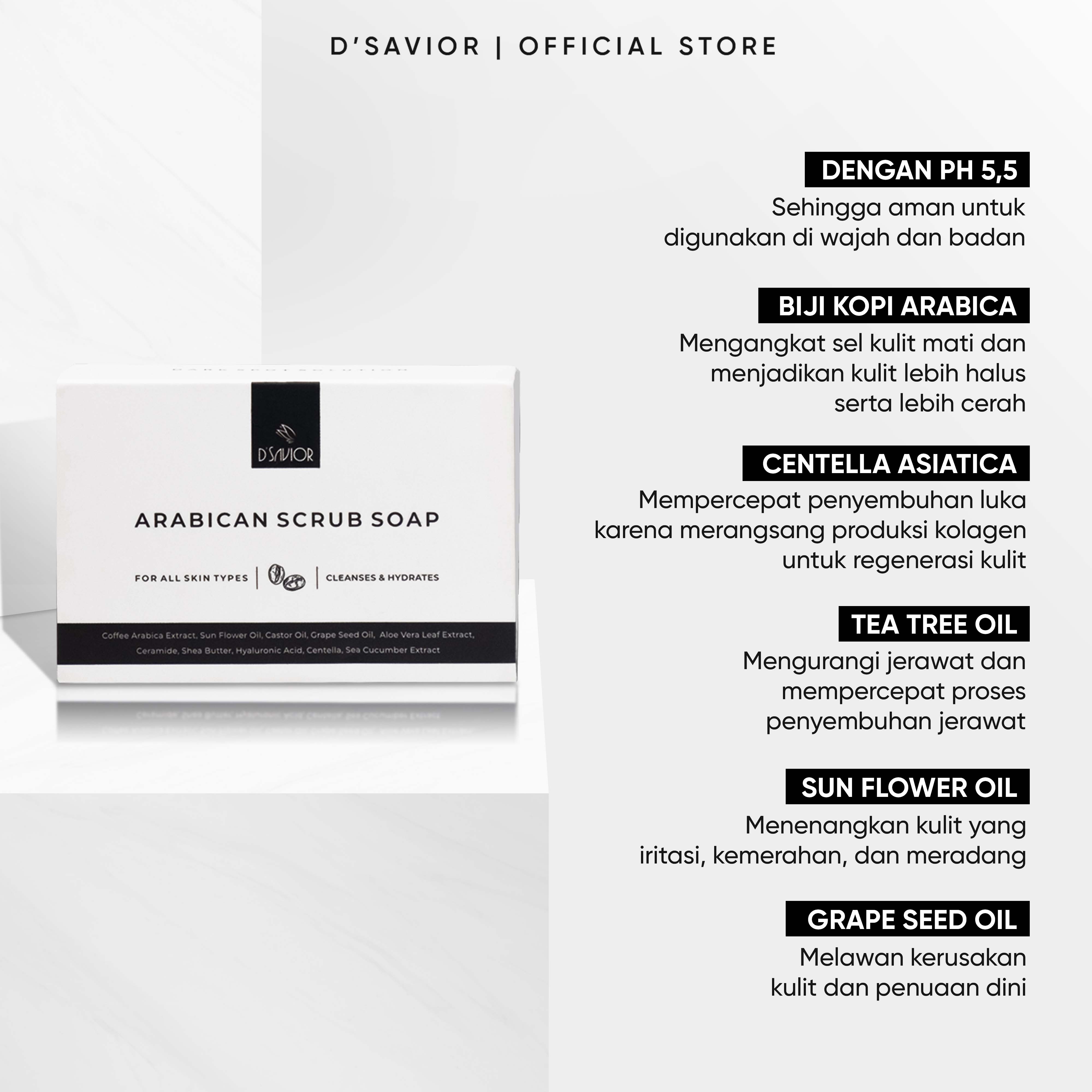 Jual D'SAVIOR Dark Spot Repair | Body Serum 150ml Arabican Soap ...