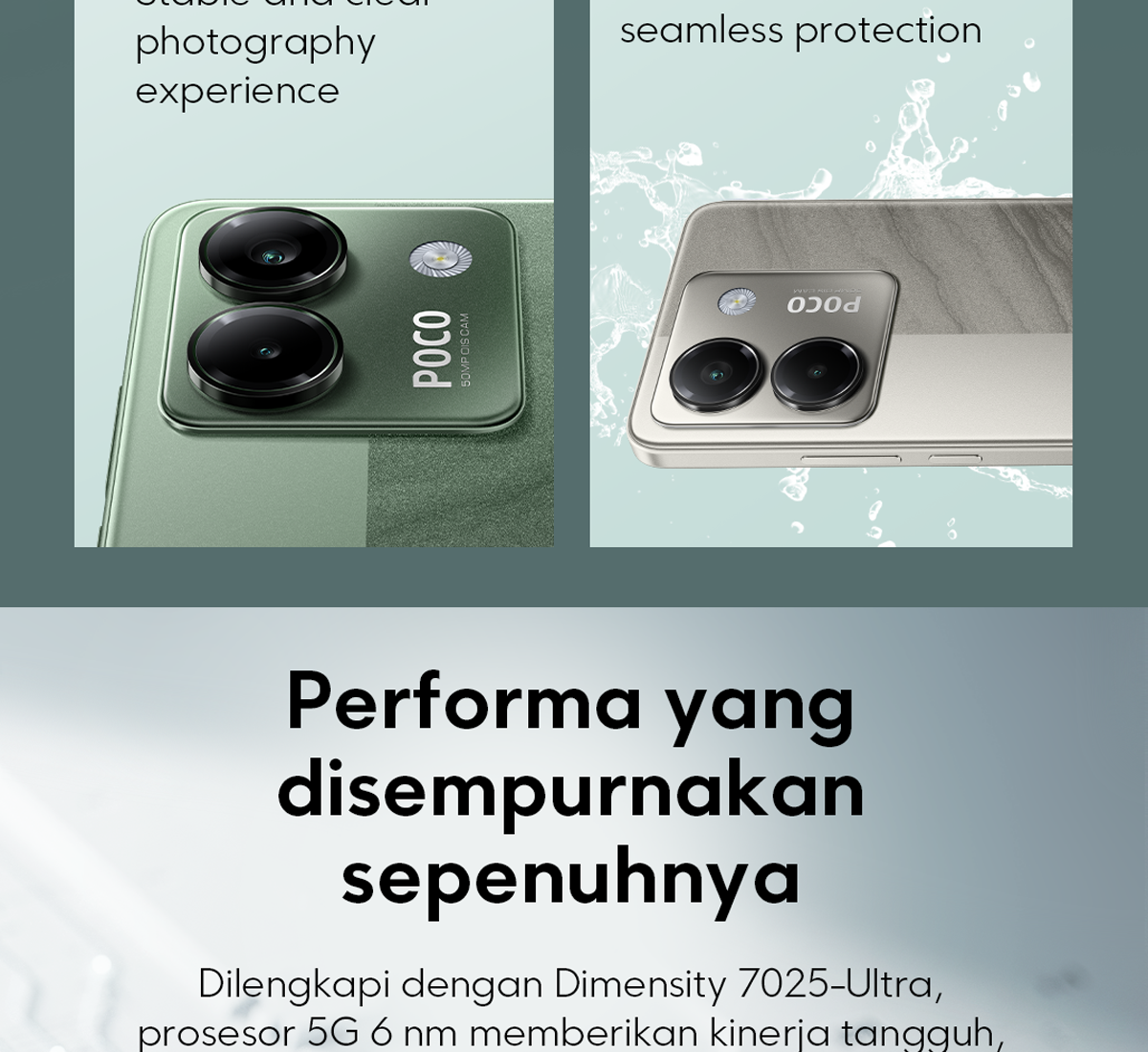 Smartphone POCO M7 Pro 5G - 12+256GB, écran AMOLED 120Hz 6.67", Batterie 5110mAh, Processeur Dimensity 7025-Ultra (sans Chargeur) - 7