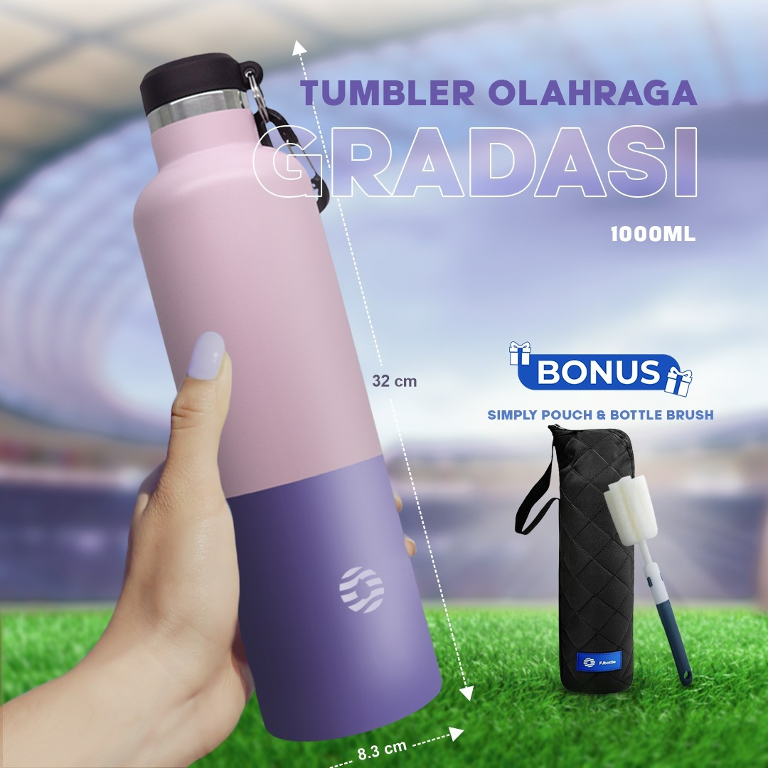 Jual FJbottle - SR2101 Botol Minum Gradasi Olahraga Stainless Steel ...