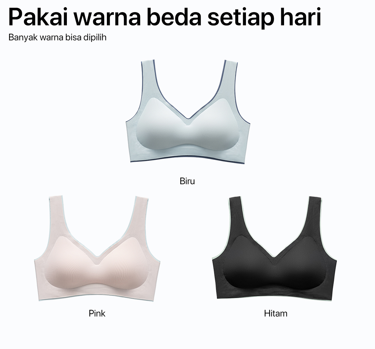 Jual GRENEY-Gbras- Paket bra (3PCS) Bra Rompi Warna Kombinasi Pakaian ...