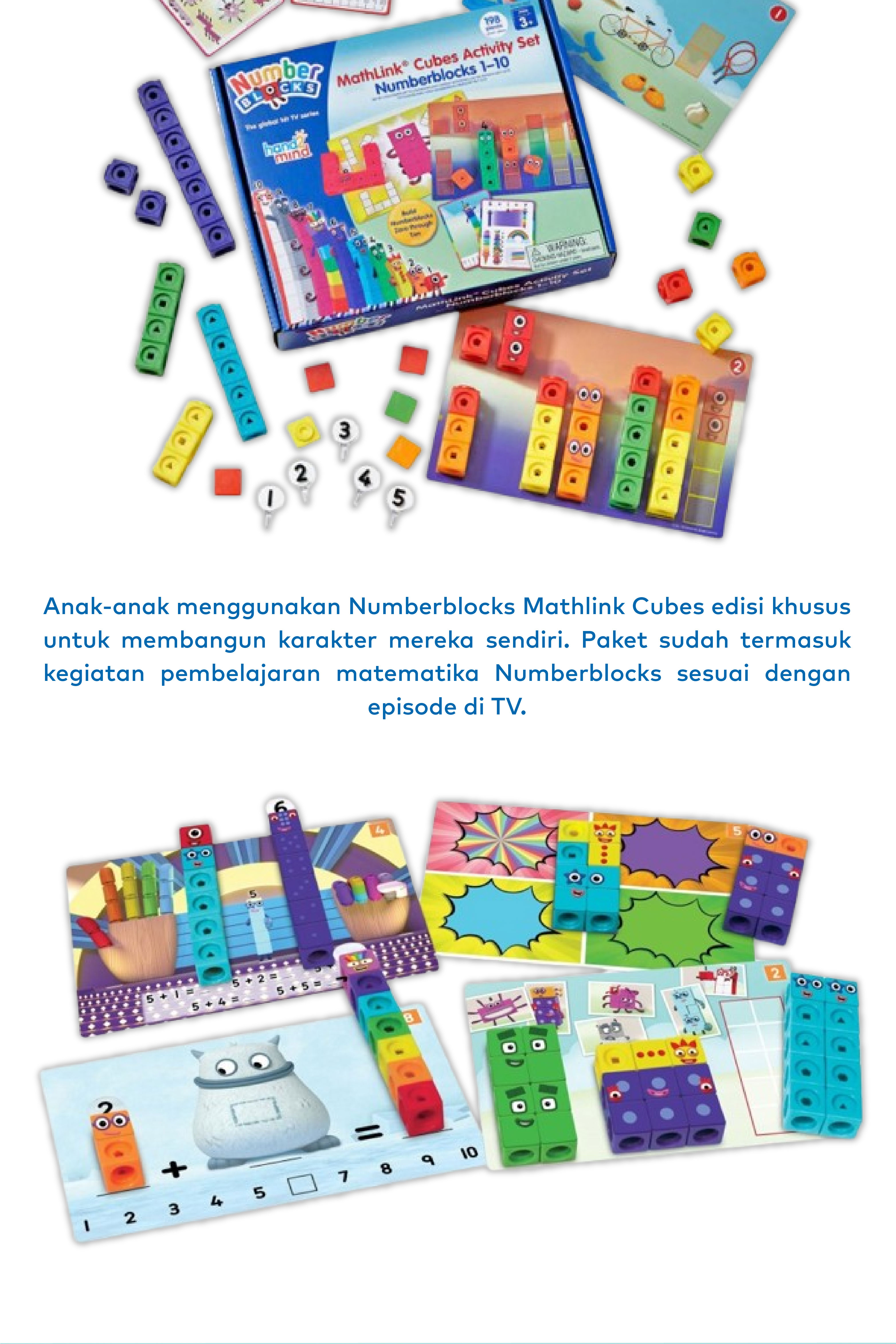 Jual Hand2Mind - Numberblocks MathLink Cubes 1–10 Activity Set | Shopee ...
