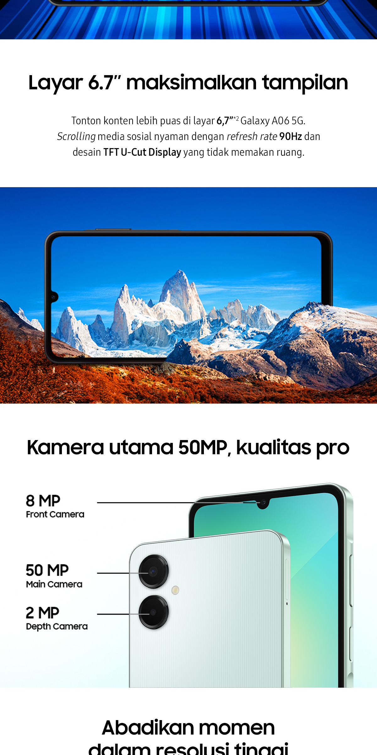 Jual Samsung Galaxy A06 5G 6/128GB - Black | Shopee Indonesia