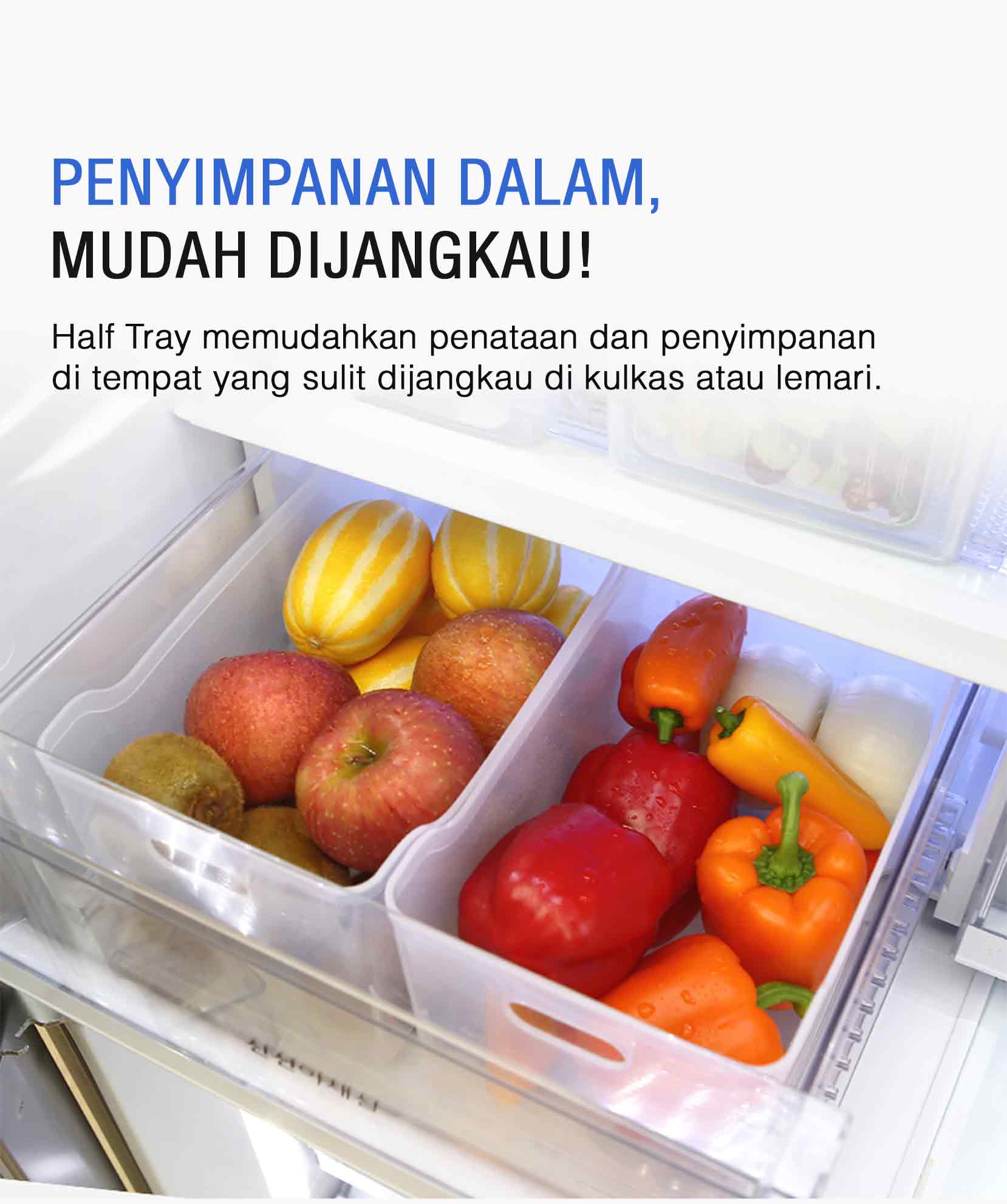 Jual Food Container Half Tray - Food Container Organizer keranjang ...