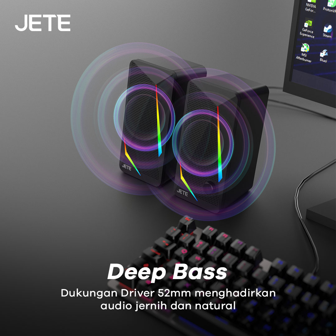 Jual JETE Speaker Komputer SC101 Portable Stereo Bass Subwoofer USB ...