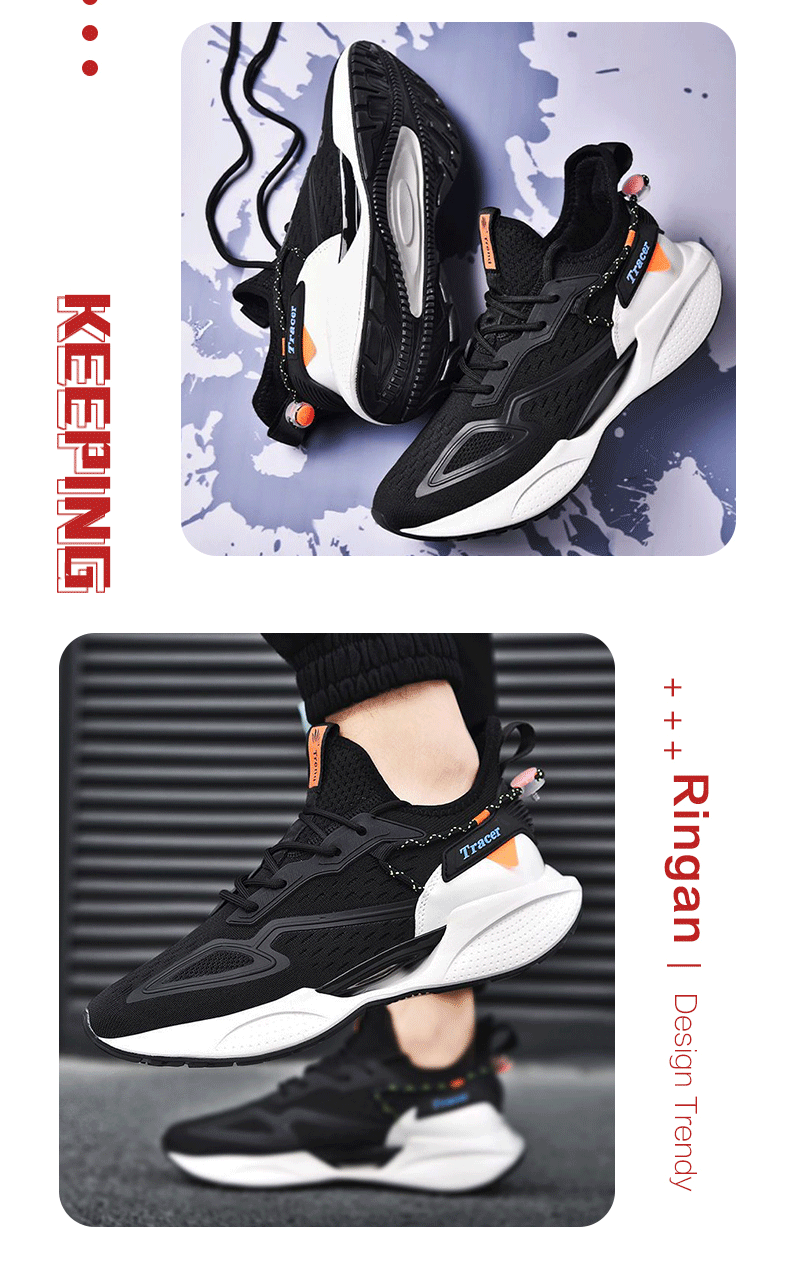 Jual Keeping Sepatu Pria Sneakers Hitam Sepatu Olahraga Kets Cowok ...