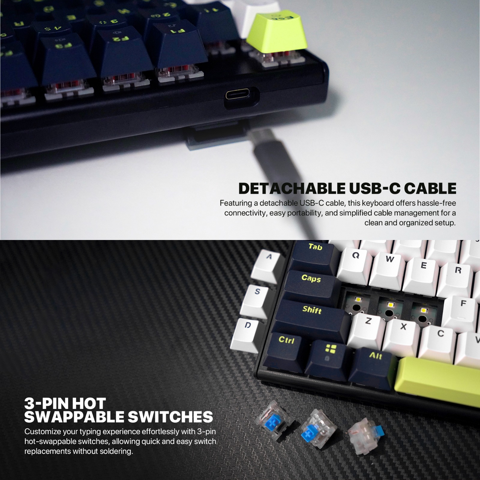 Jual Fantech ATOM MORI SERIES Keyboard Mechanical Gaming ATOM87 Layout ...
