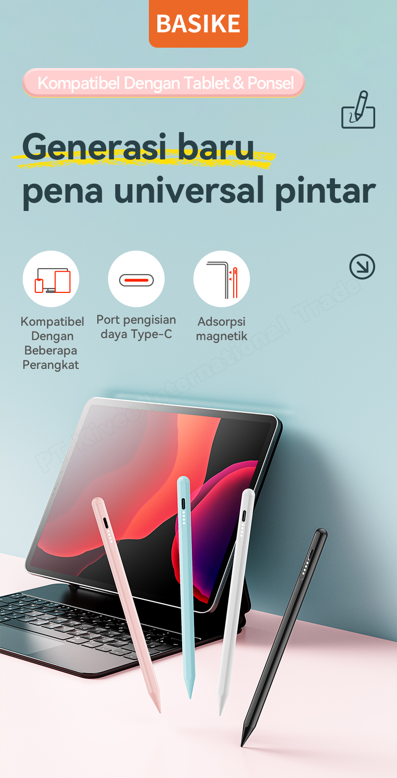 Jual BASIKE Stylus Pen Universal Capacitive Touch Pen untuk iPad